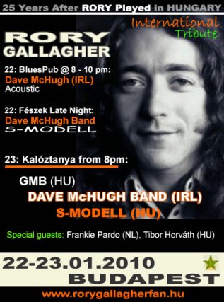 Rory Gallagher Tribute Budapest 2010